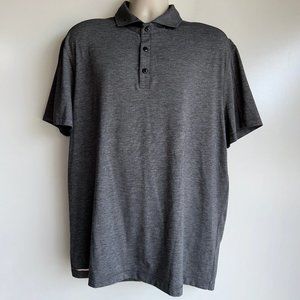 Lululemon Short Sleeve Polo Shirt Men's Size XL Gray